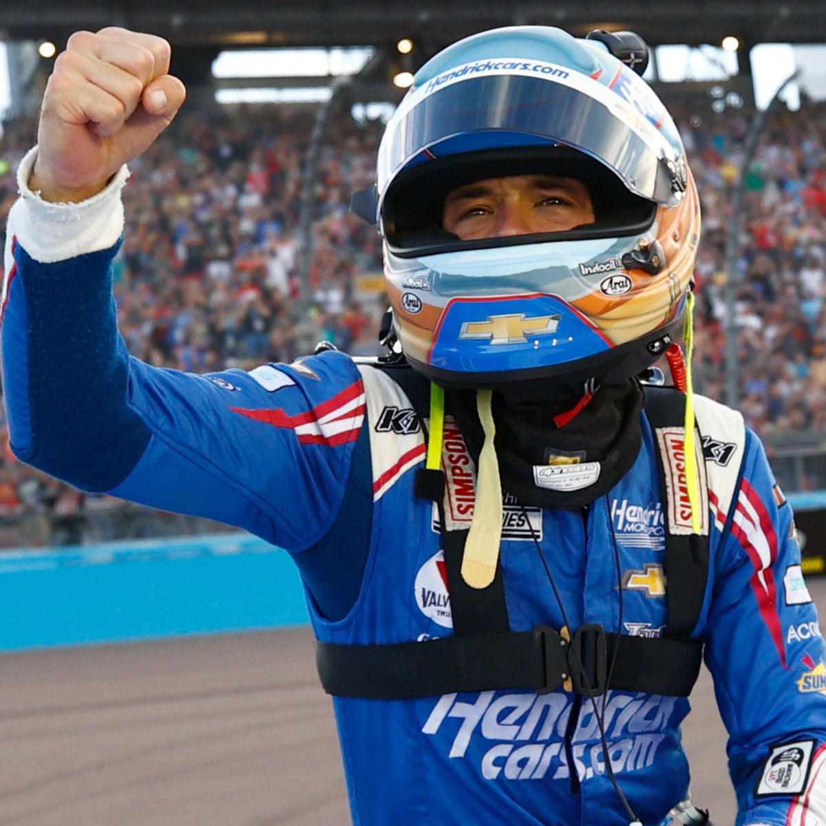 NASCARonUSA's tweet photo. A moment @KyleLarsonRacin will never forget. https://t.co/QSdLV1qJR7