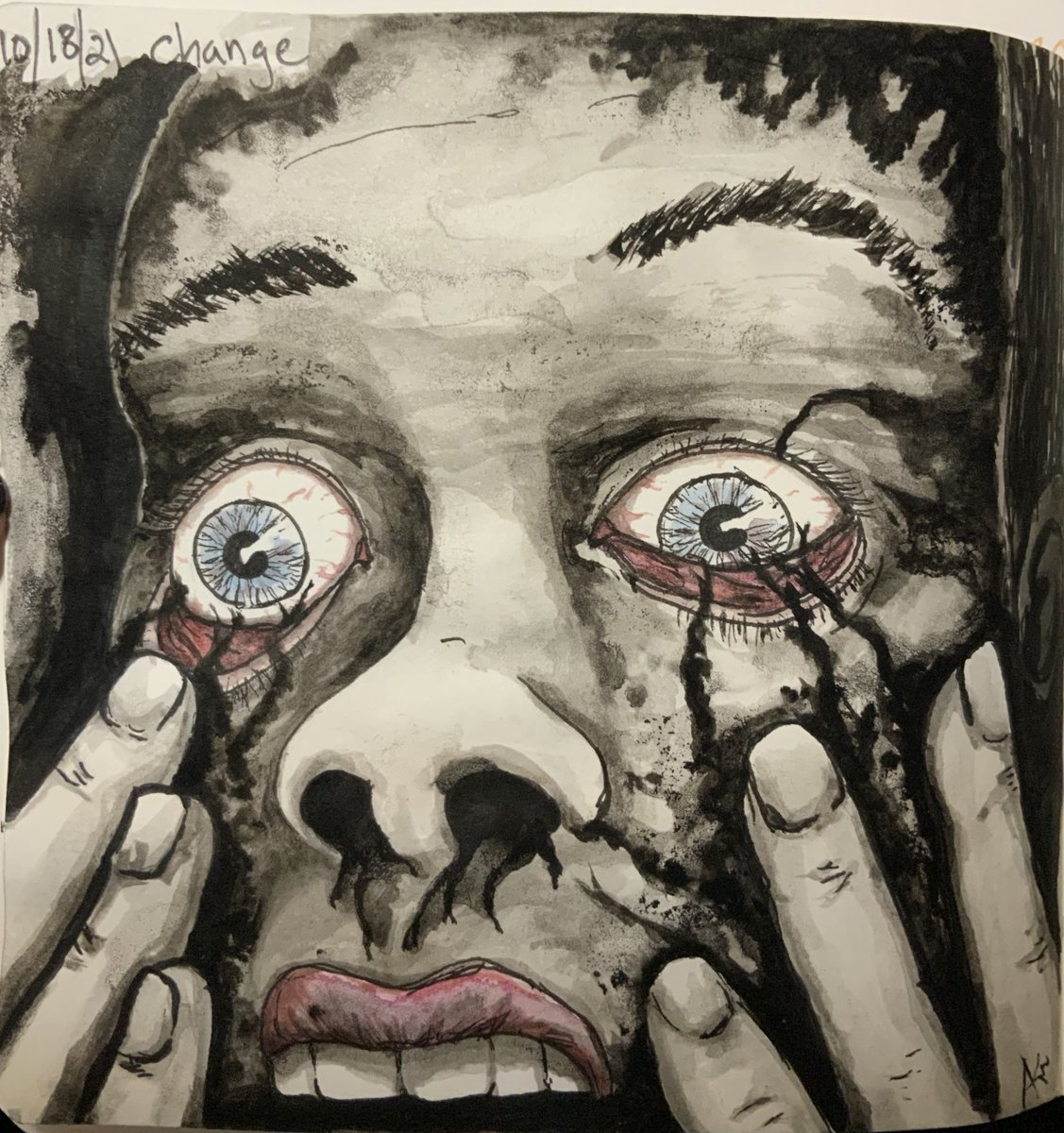 AKnGirl2's tweet photo. I did a thing on stream today.... here it is finished! This is a prompt from October this year. Yeah I am just finishing it 👀 https://t.co/aC55e6s1Dz