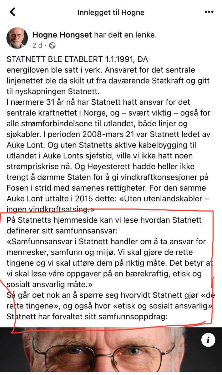 MotvindV's tweet photo. 4 stikkord:
#Auke Lont
@Statnett
#Vindkraftsatsning
#Utenlandskabler
Tygg litt på dette, og les kommentaren fra Hogne Hognset
@EspenBarthEide @jonasgahrstore @SVparti @audunlysbakken @Raudt @Partiet @bmoxnes
https://t.co/JGA0iF2HF4 https://t.co/mb2vIWO15r