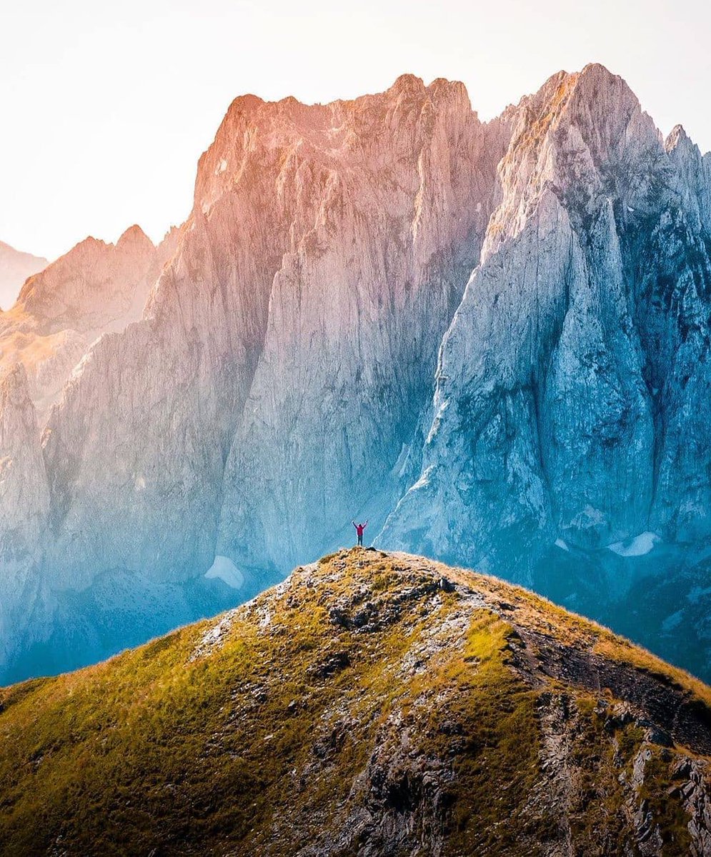 'Peaks of the Accursed mountains, a rugged crown in the border between Albania and Montenegro. From u/PatatasFrittas on /r/mostbeautiful #ruggedcrown #accursedmountains #peaks #montenegro #border #albania #mostbeautiful'