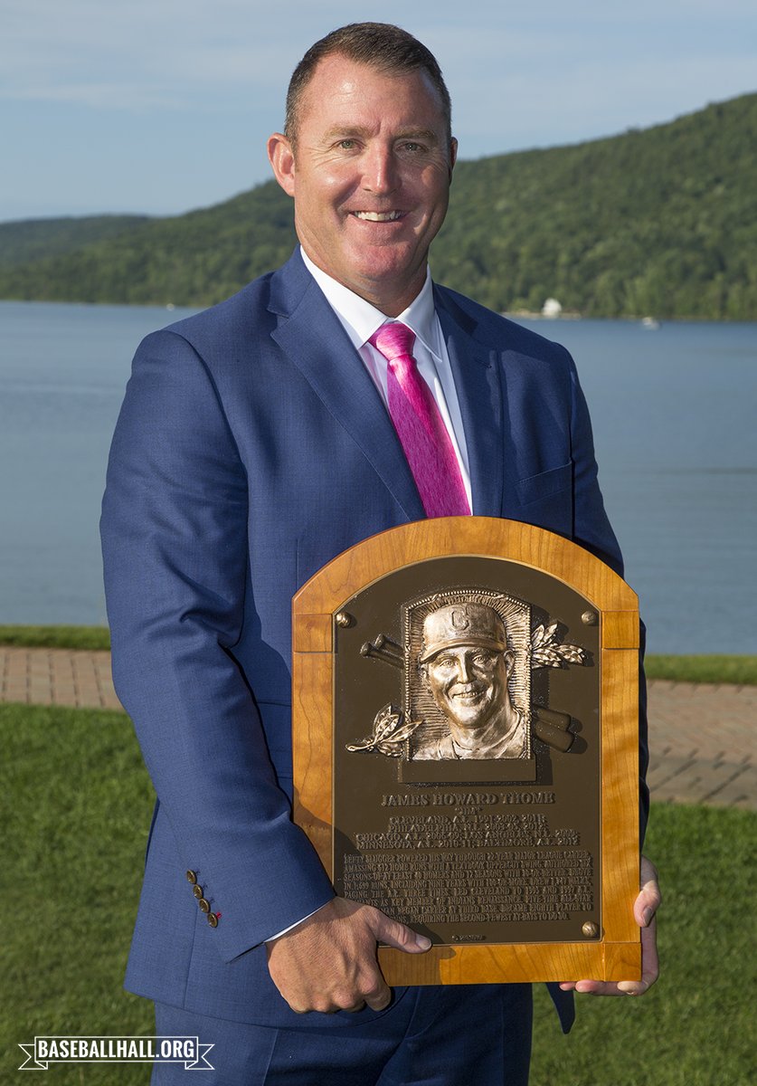 “It’s awesome and humbling to be mentioned with some of the biggest names who ever played. When I got to the big leagues, all I wanted to do was survive.” – Hall of Famer and @Indians legend Jim Thome

It’s safe to say he exceeded his expectations.

📷: Milo Stewart Jr.