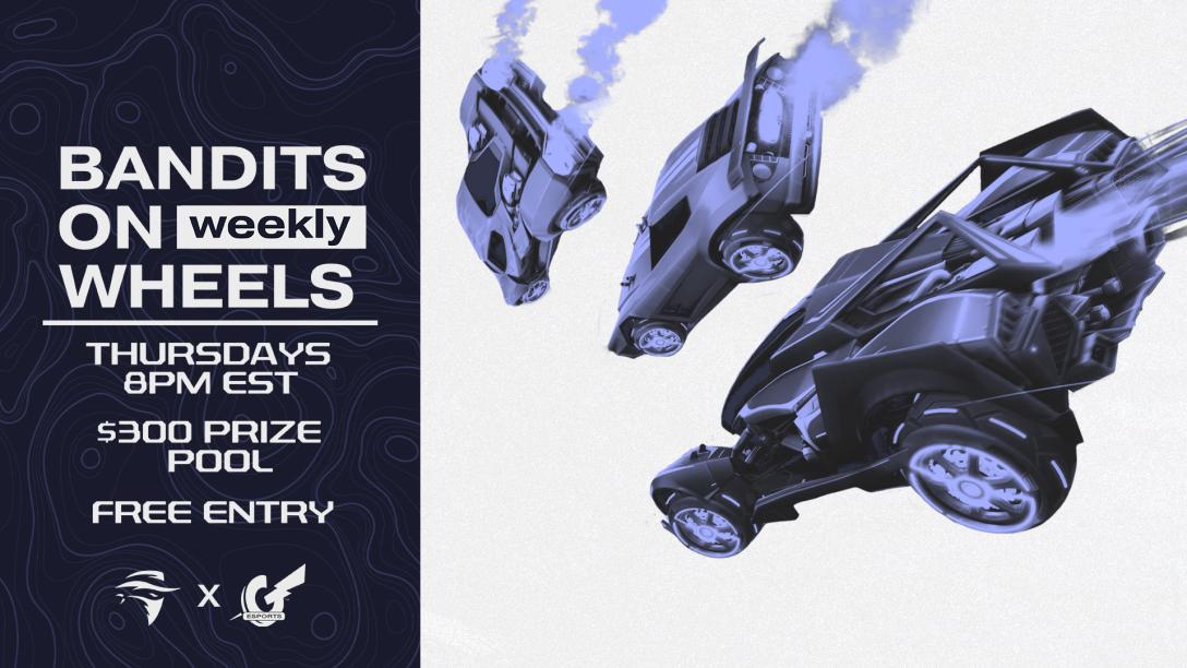TacticalBandits's tweet photo. We've got Bandits on Wheels #35 on Thursday, November 11th, at 8:00 PM EST! 🤠

Grab your friends &amp; sign up!
🔹 $300 Prize Pool
🔹 Registration: https://t.co/dkP48VSXeY

We'll see you on the pitch. 👊

#BanditsCompete | #RocketLeague | @GWeSports https://t.co/hEz3XVVX05