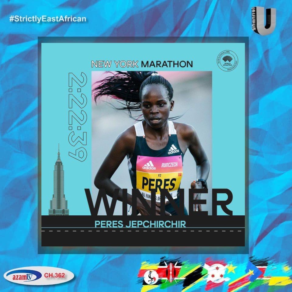 S2N_ENT's tweet photo. Congratulations to Kenya’s Albert Korir and Peres Jepchirchir who won the New York City Marathon 🇰🇪🇰🇪 🇰🇪
Jepchirchir won the women's division while Korir won the men's 🏆 🏆🏆
@azamtvtz @azamtvug
📸: courtesy photos
#ChannelUNews #ChannelUSports #StrictlyEastAfrican https://t.co/ReKfnCkwwp