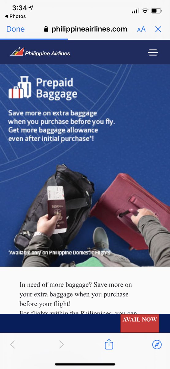 discoverharun's tweet photo. @flyPAL Just to clarify, I’m allowed to have another 1baggage=23kgs, once I purchased. Aside from the 2luggages included in the tix that I avail. Secondly, I see available only PH domestic, I’m coming from DMM KSA. https://t.co/fSh8vGDmMN