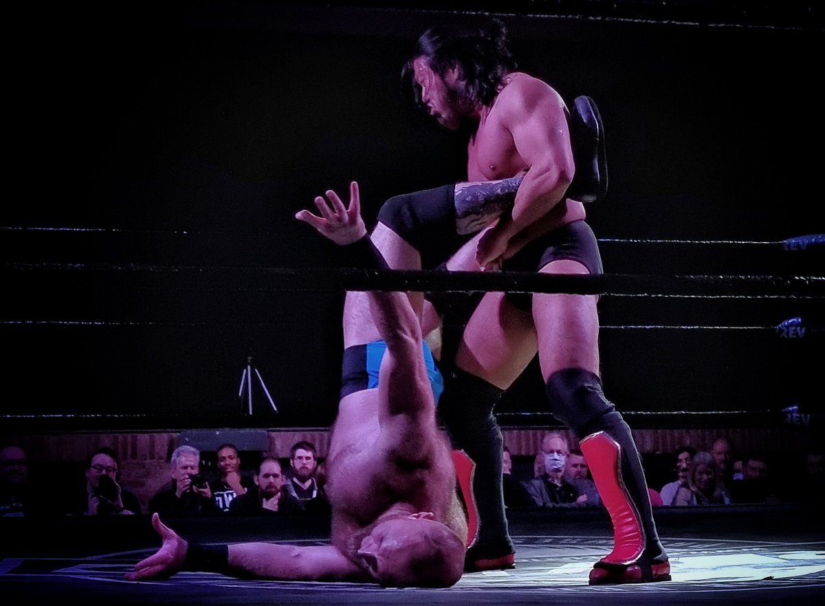 alexhaskett's tweet photo. Here's a few more photos I took during @tsuji_njpw vs @LucianPhillips3 at tonight's @RevProUK #LiveAt229 https://t.co/9zW2Ln0wKP