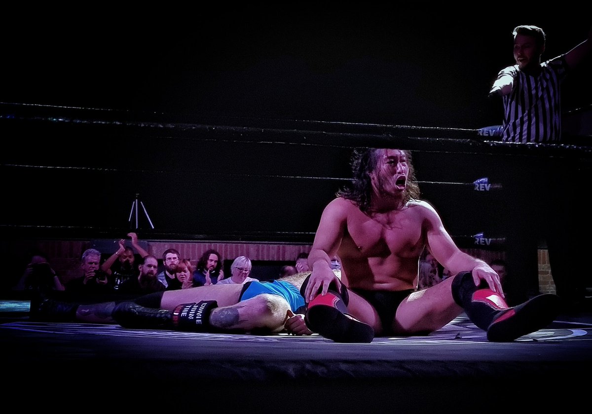 alexhaskett's tweet photo. Here's a few more photos I took during @tsuji_njpw vs @LucianPhillips3 at tonight's @RevProUK #LiveAt229 https://t.co/9zW2Ln0wKP