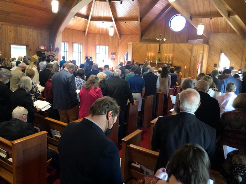 BishopJoseWNC's tweet photo. So wonderful to be back at St. Peter by-the-Lake, Denver for today's visitation. Beautiful liturgy, lots of confirmands, and a delicious lunch with the community. Blessed to have members of St. Andrew's,  Bessemer City join us for this joyous gathering. https://t.co/LO74c0ddnZ