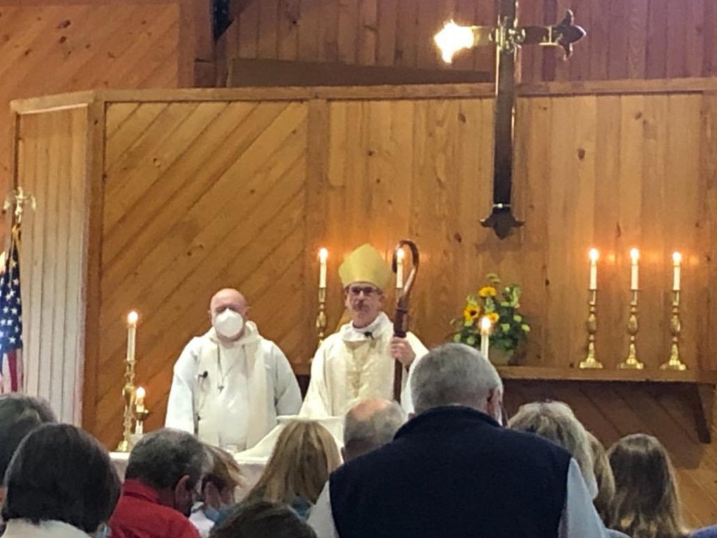BishopJoseWNC's tweet photo. So wonderful to be back at St. Peter by-the-Lake, Denver for today's visitation. Beautiful liturgy, lots of confirmands, and a delicious lunch with the community. Blessed to have members of St. Andrew's,  Bessemer City join us for this joyous gathering. https://t.co/LO74c0ddnZ