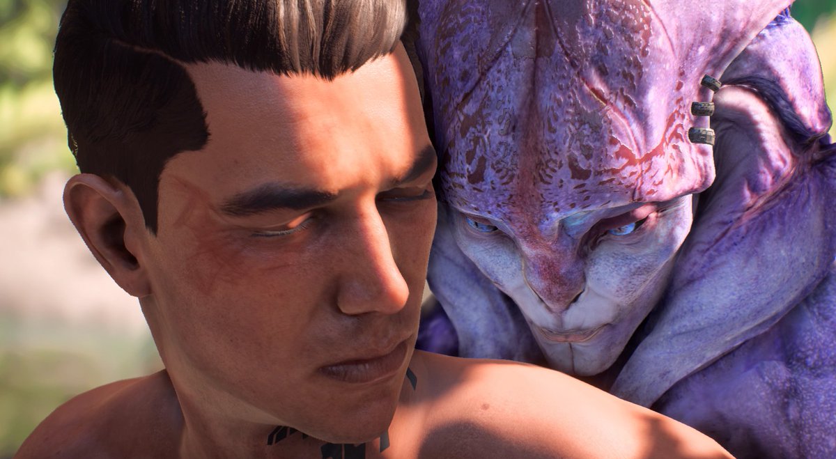 magic_robins's tweet photo. Happy #N7Day to my fellow Andromeda lovers! I'm forever grateful for Ryder and other characters like Jaal in this game.💜🤍 #N7Day2021 #MyRyder #Rydaal #MassEffect #JaalAmaDarav https://t.co/dLXtSmJBXL