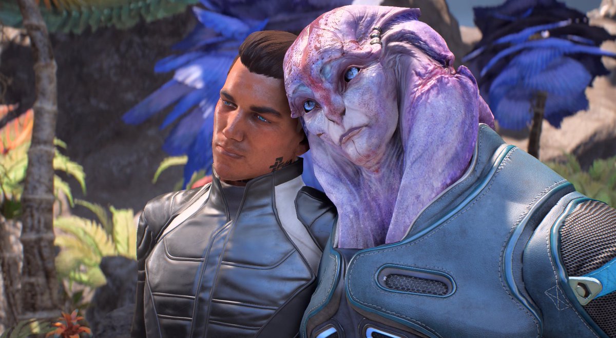 magic_robins's tweet photo. Happy #N7Day to my fellow Andromeda lovers! I'm forever grateful for Ryder and other characters like Jaal in this game.💜🤍 #N7Day2021 #MyRyder #Rydaal #MassEffect #JaalAmaDarav https://t.co/dLXtSmJBXL