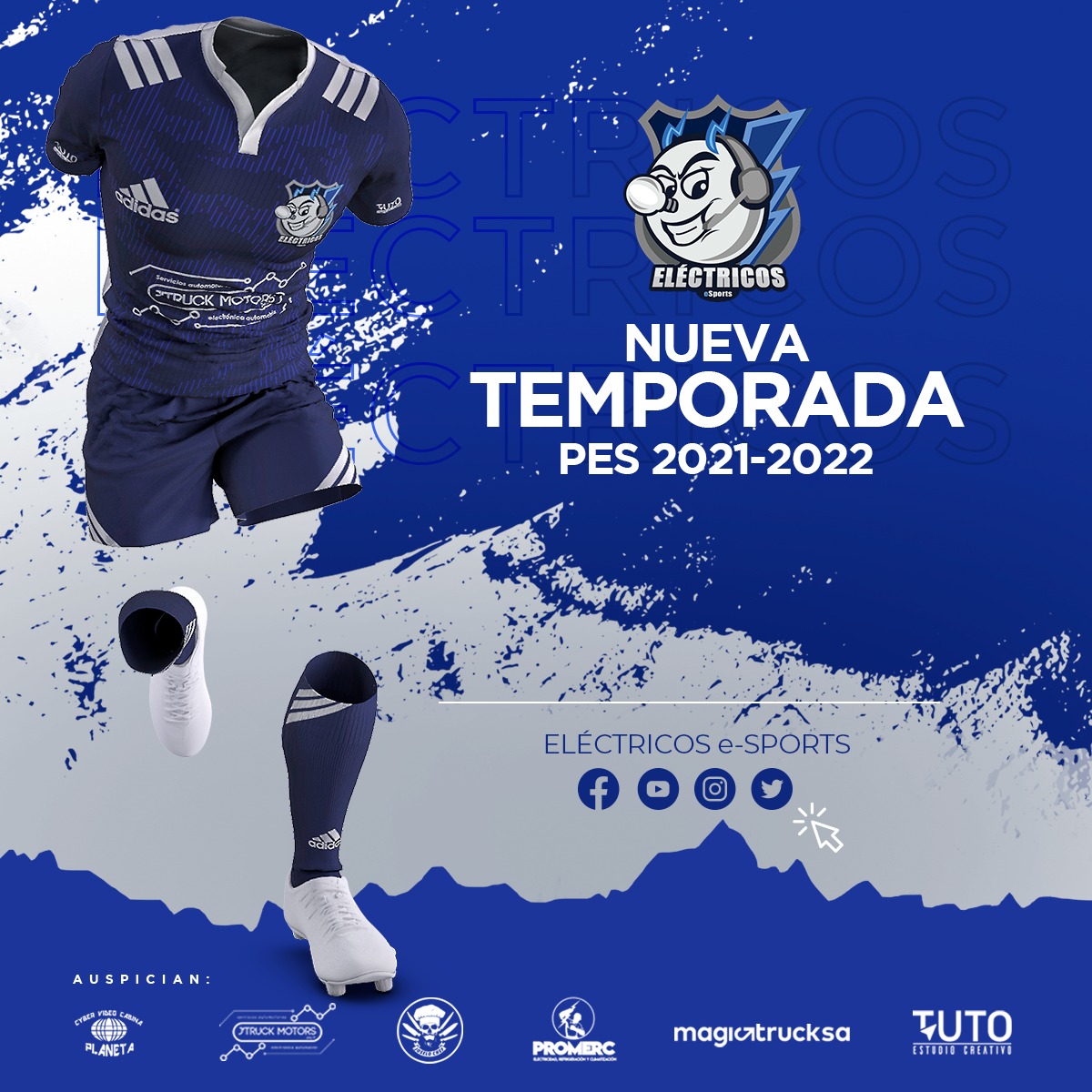 <a href="/ELECTRICOSe2014/">ELÉCTRICOS e-SPORTS</a> presenta a su plantilla y nueva armadura para la temporada 2021-22 

<a href="/lepesOficial/">Liga Ecuatoriana de eFootball PES</a>
<a href="/SudaPes/">Sudamerica Pes</a>
<a href="/OriginsEsports_/">Origins Esports</a>
<a href="/GoliTV/">Goli.tv</a>

#EléctricoSoy ⚡
#QueremosLaCopa 🏆
#EcuadorJuegaPES 🎮