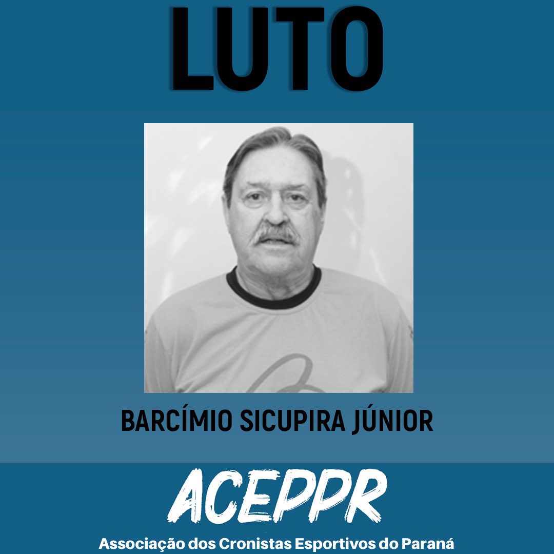 ACEPR6's tweet photo. Perdemos um amigo; um cronista esportivo; um ídolo! Sicupira nos deixou na tarde deste domingo (07). Com o Athletico em campo, nosso Craque da 8 descansou. Nossos sentimentos a familiares e amigos 🙏🏻🖤. https://t.co/Rwguu2p1Ie