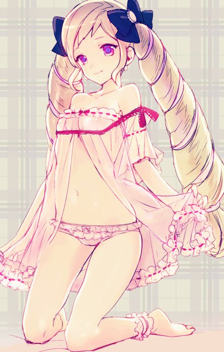 "I-I was just preparing for bed... Did you need something?"

Lily's #SeductiveSunday! Hopefully the reader isn't planning anything too nefarious...