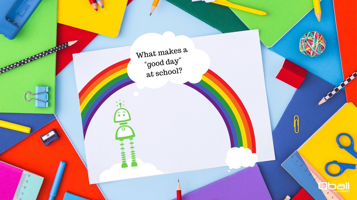 QballMic's tweet photo. Happy Sunday! Who's ready to take on a new week?! Query wants to know, what makes a "good day" at school?
.
.
.
#school #classroom #teachertwitter #teacherlife #classroomsession #student #school https://t.co/C0UWbShk8a