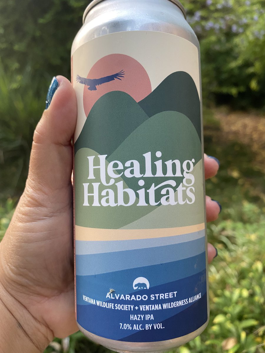Leung__Wendy's tweet image. This #hazyipa is so good. Alvarado St Brewing’s partnership with @Ventana_WS goes towards wildlife recovery &amp;amp; habitat restoration following the #DolanFire of #BigSur.