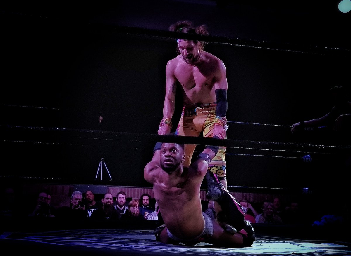 alexhaskett's tweet photo. Here's a few photos I took during @PureTKC @ChuckMambo vs Connor Mills @TheOJMO at tonight's @RevProUK #LiveAt229 https://t.co/TdyYbVDVtL
