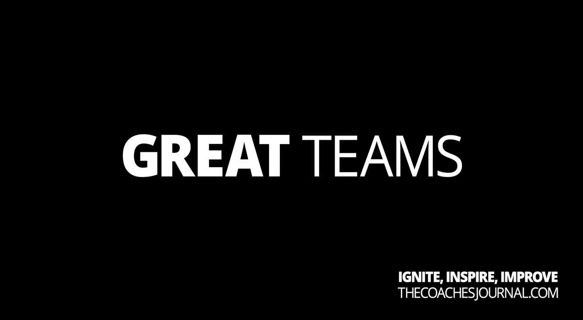 10 Things Great Teams Do:

1. Take ownership
2. Put the team first
3. Build relationships
4. Respect each other
5. Commit to shared goals
6. Focus on the process
7. Hold each other accountable
8. Embrace change and challenge
9. Learn from winning and losing
10. Stick together