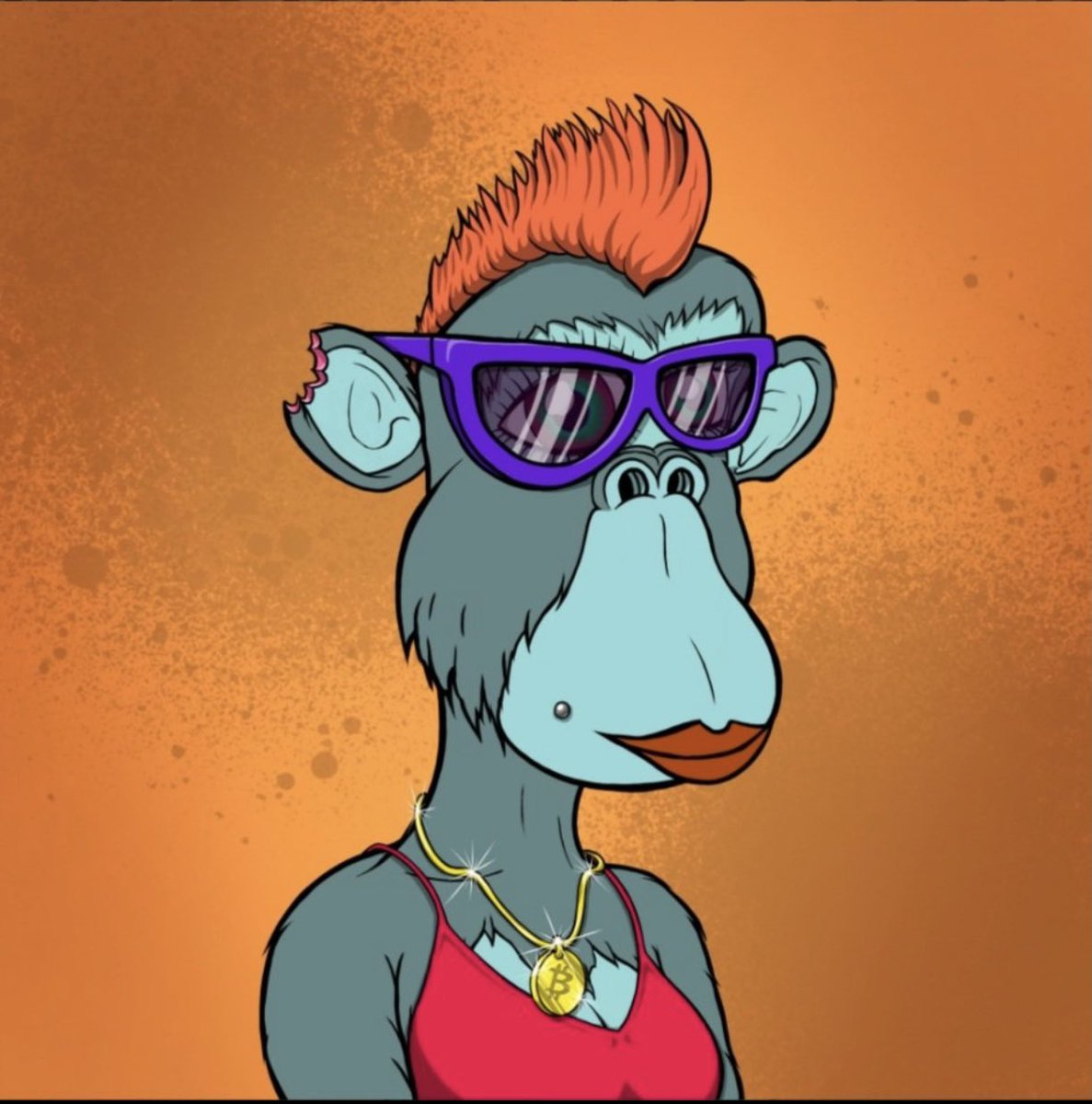 barkeep1347's tweet photo. Sporting my orange mohawk for football π @ApesRunTW #NewApeWhoDis #NFTCommunity #ARTWBombSquad https://t.co/gIpu0s0rsW