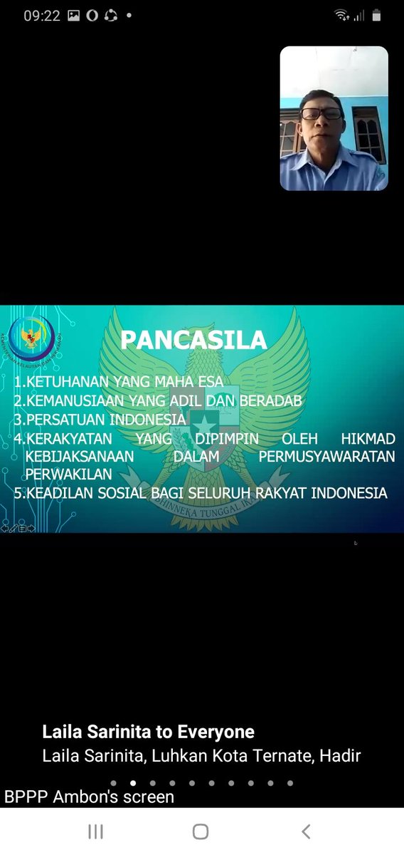 SLatu14's tweet photo. Senin (08/11/21)
Syaprudin Latuconsina
Luhkan Kab.Maluku Tengah
Mengikuti Apel Pagi 
Lingkup Satminkal Bp3 Ambon.
#GiatluhkanSatminkalAmbon 
#luhkanKabMalukuTengah
#luhlapor @brsdm_kp 
@puslatluhkp @kkpgoid https://t.co/DsNAZVysau