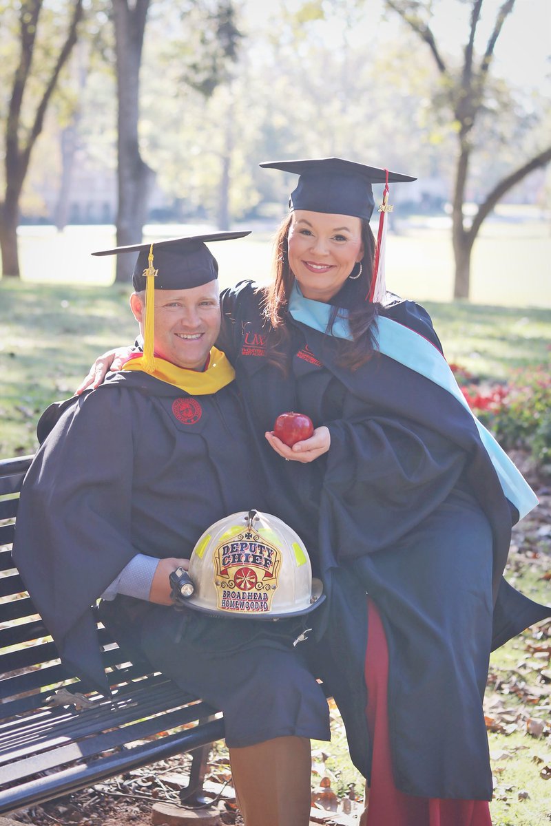 ABroadhead20's tweet photo. Year 2021. The one where we finished two degrees @FfBroadhead 

So thankful for an encouraging spouse! https://t.co/zjo47pzwWR