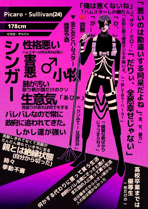 ピカロ・サリバンは結局気に入ってるキャラだから色んな画像がある 