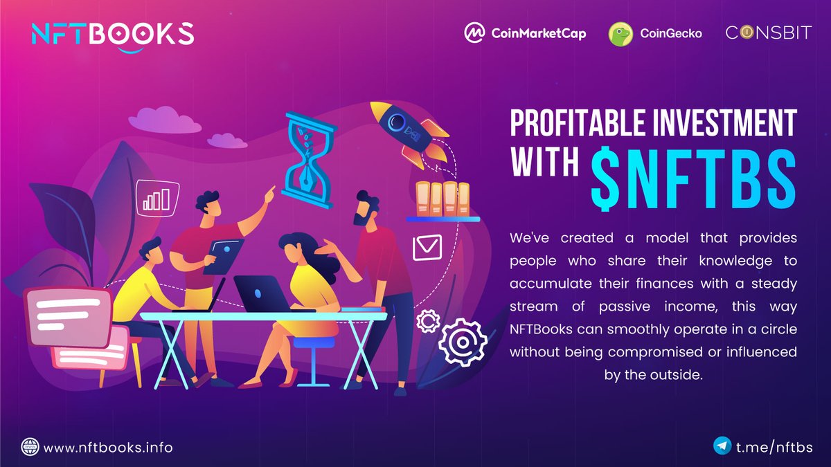 Profitable investment at #NFTBOOKS ecosystem with $NFTBS.

#WeAreRealBookers #PublishEcosystem #BookSwarmArmy