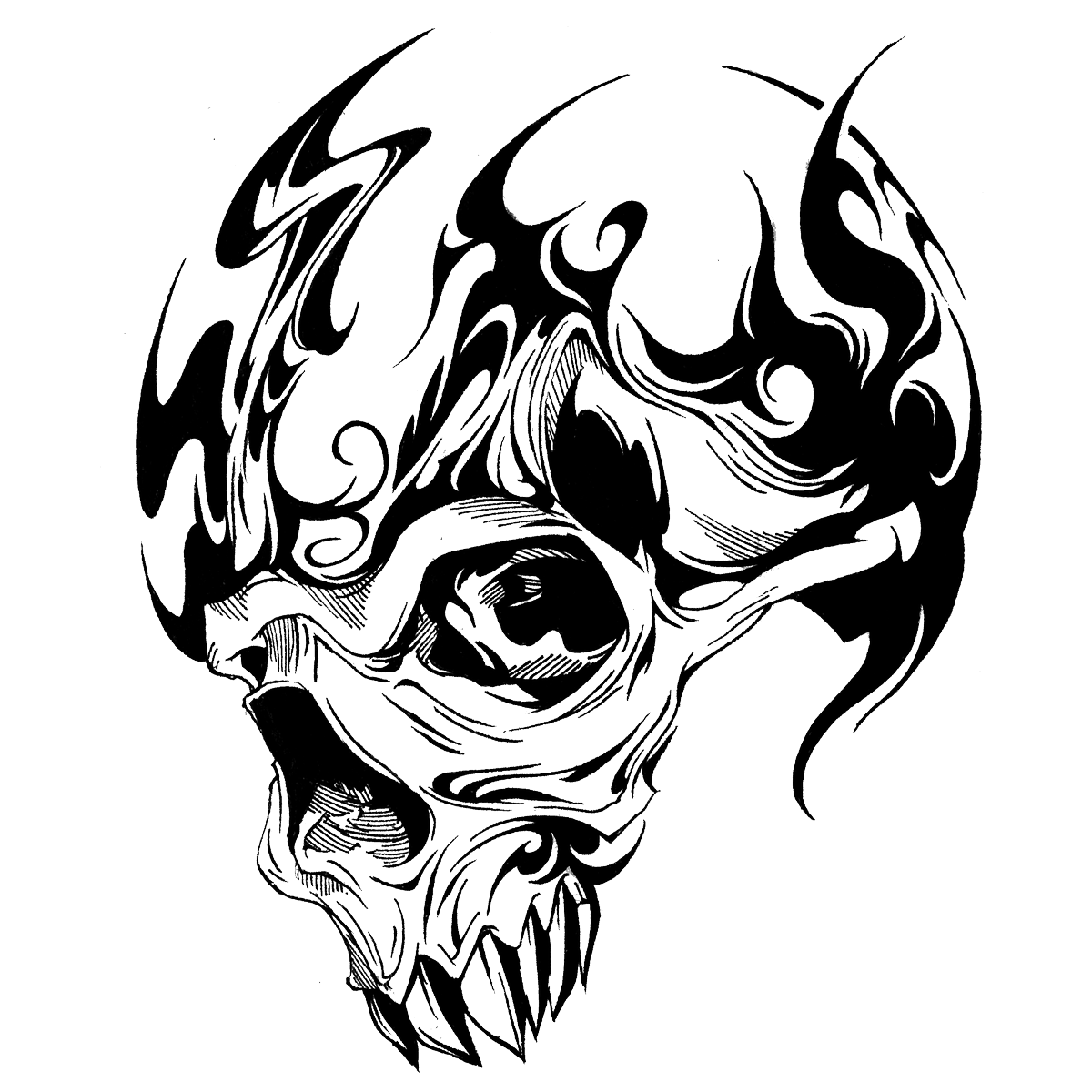 Gai 細密画 ペン画 トライバル ゲーム開発のイラスト