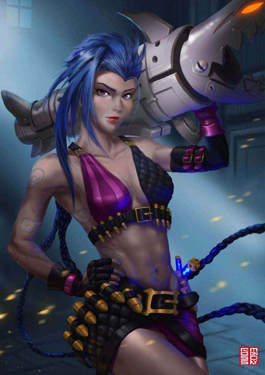RossMonday's tweet photo. My older work of #jinx in May2021 ahead of #Arcane Thats how how i love this character . Have you seen Arcane in #Netflix yet!!?? If you have time, do add me in IG 
https://t.co/eO8eHjOtlr
#RiotGames #LeagueOfLegendsFanArt #Powder #runeterra #originstory https://t.co/pE7oPJCHLV