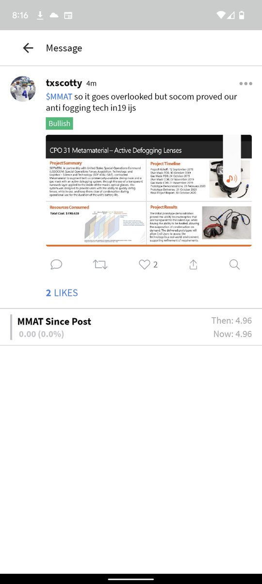 TBags1978's tweet photo. @djunderh2o thought you would be interested in this. Rest of the METAFAM too!! $MMAT #SizeDoesntMETA https://t.co/oLh2zqAtz7
