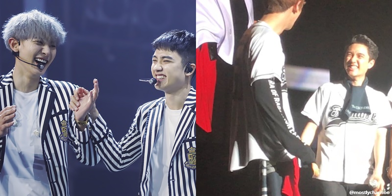mostly_chansoo's tweet photo. No other person but Chanyeol could make Kyungsoo laugh like this https://t.co/sawX1r4LnW