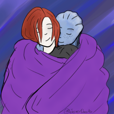 JesterDoesArt's tweet photo. Take some N7 day fanart of my favorite pair! #N7dayArt #MassEffect https://t.co/FpHx3okFHv
