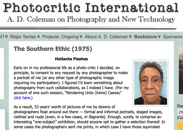 ADColeman1's tweet photo. New at my blog: “The Southern Ethic,” my introduction to a 1975 survey of southern US photography https://t.co/TZplkRQhkl https://t.co/POC7EvxTD1