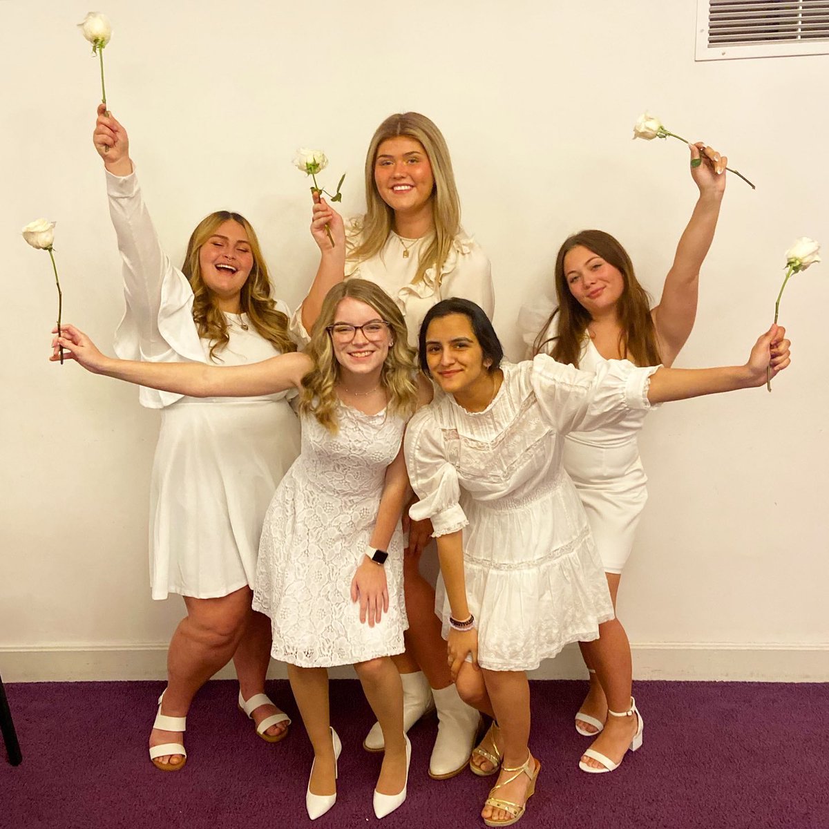 Our five new members are OFFICIAL! ✨🤍 Congratulations, ladies! We are excited to officially welcome you all into our circle of everlasting friendship and sisterhood. 💚 #kappadelta #kdbcia #goconfidently #initiation #pc2021
