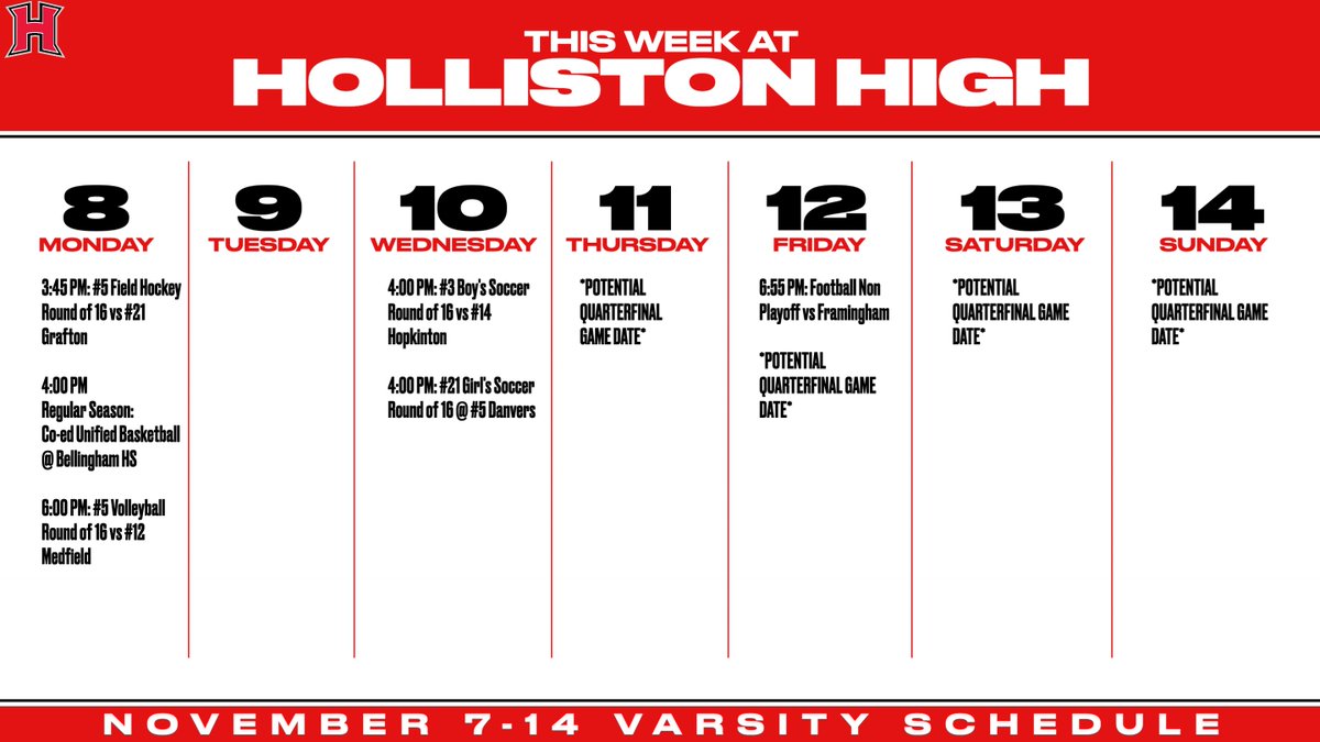 Holliston Athletics tweet media