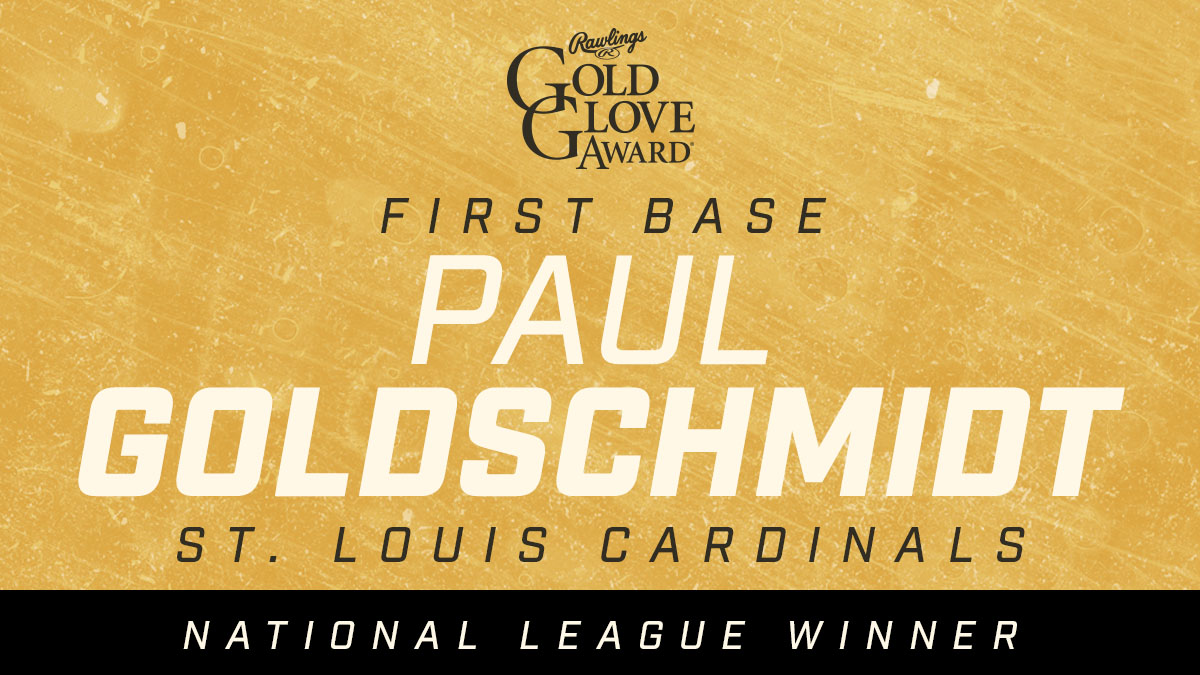 2021 Rawlings Gold Glove Award Winner - NL - First Base: Paul Goldschmidt #RawlingsGoldGloveAwards