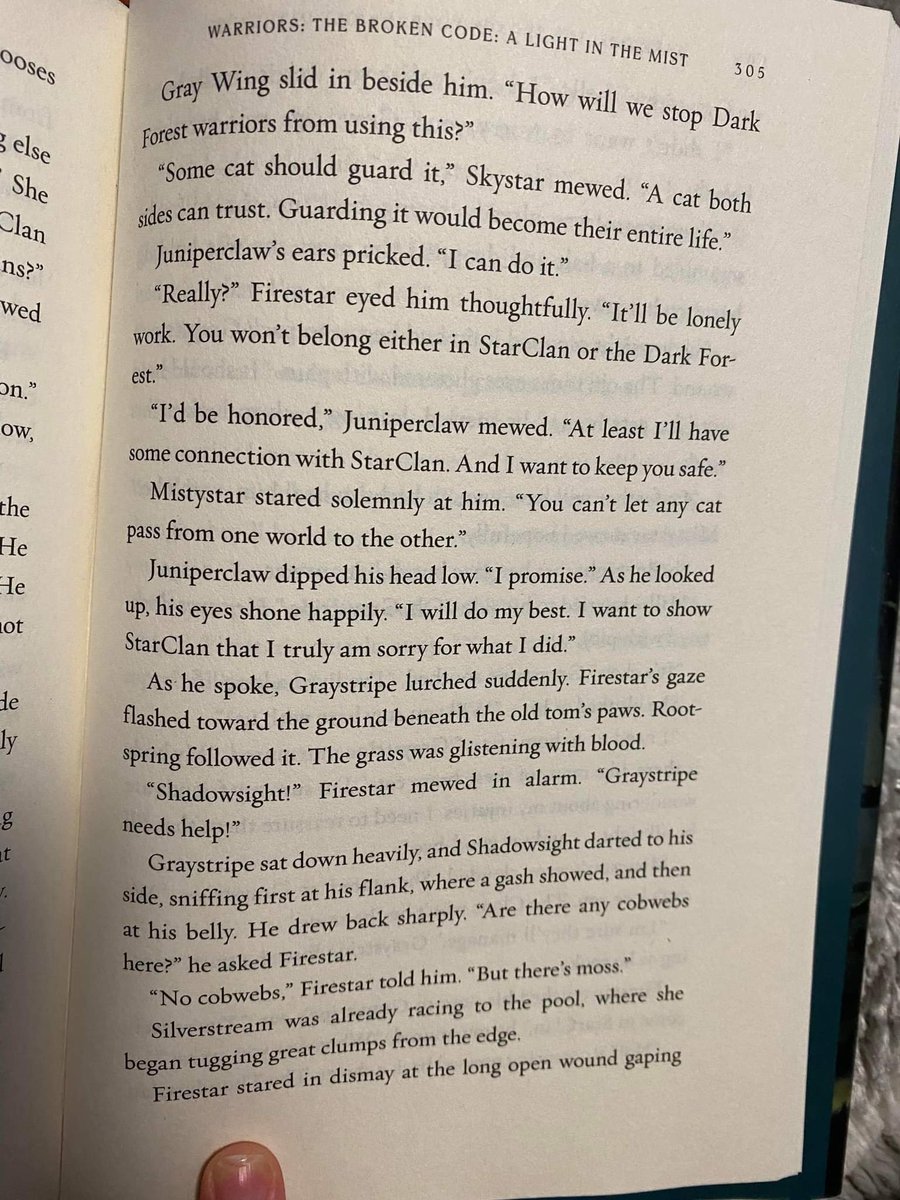 Rayven_Legend's tweet photo. Spoilers
.
.
.
.
Graystripe and mentions of Bristlefrost. My heart. The last of the Big Three are gone! #warriorcats #Spoilers #alightinthemist #alitm #alightinthemistspoilers #graystripe #bristlefrost https://t.co/WVS7rAx0hl