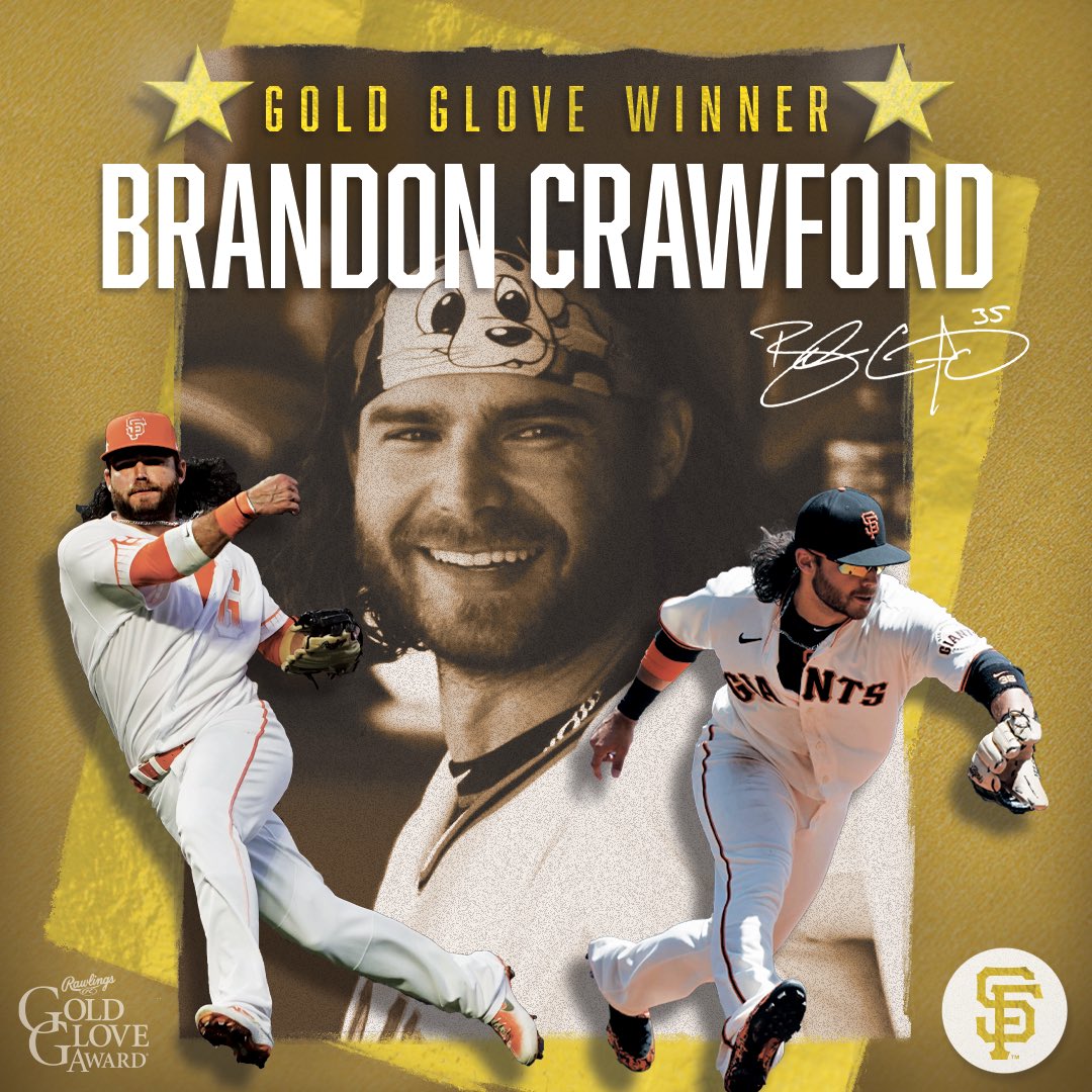 Brandon Crawford is your 2021 NL Gold Glove Award winner at shortstop

Congrats, <a href="/bcraw35/">Brandon Crawford</a>!