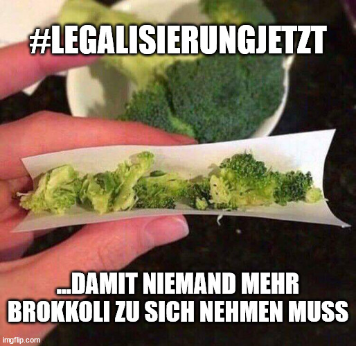 dropopiraten's tweet photo. #WirSindNichtKriminell wenn Menschen Brokkoli zu sich nehmen. #LegalisierungJetzt umsetzen, denn #KeinePflanzeIstIllegal https://t.co/qIMZn4hWbW