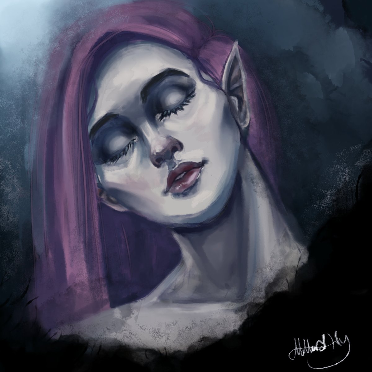 MillardHatesYou's tweet photo. This started out as a technoblade drawing but then it turned into a women #digitalpainting #portraits #DigitalArtist https://t.co/NtEShDgwoN