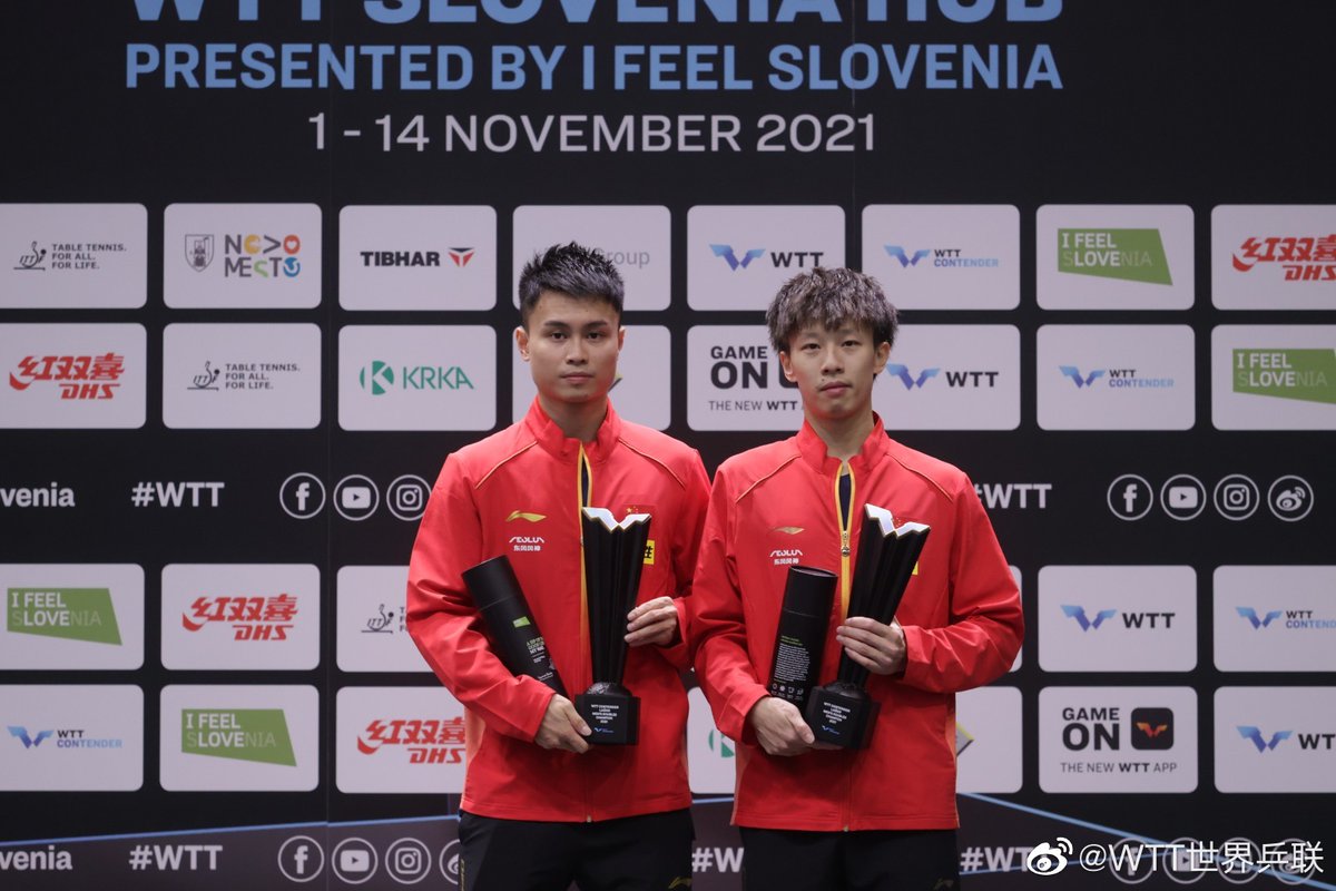 PDChinaSports's tweet photo. Team China brought home four champions in men's and women's singles, men's doubles, and mixed doubles, losing women's doubles title to India, at the World Table Tennis Contender Lasko 2021. #WTTLasko #WTTSlovenia https://t.co/WGcTWKGrTC