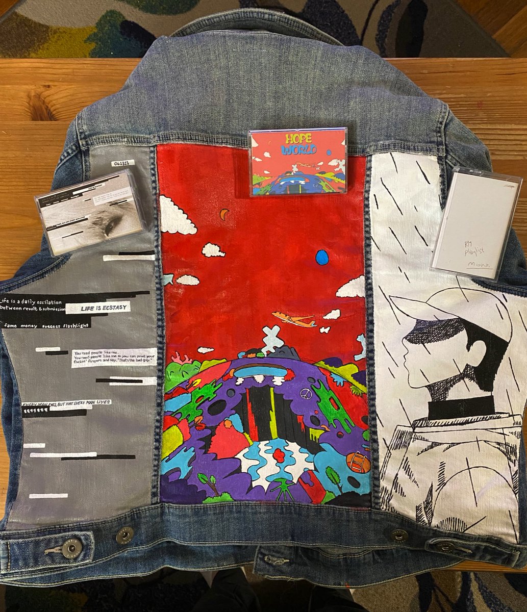 SierraNicoIe's tweet photo. Finished my jacket for the LA concert!! It turned out pretty good, I think! I’m excited about it anyway. ☺️🥰 https://t.co/1ljKDQ9D9P