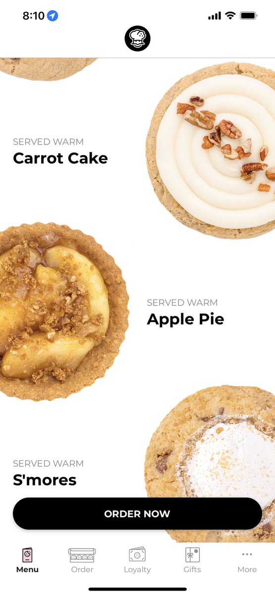 jeffreycoles's tweet photo. @CrumblCookies my app shows something different than I think it should! https://t.co/fBV0J62AfK