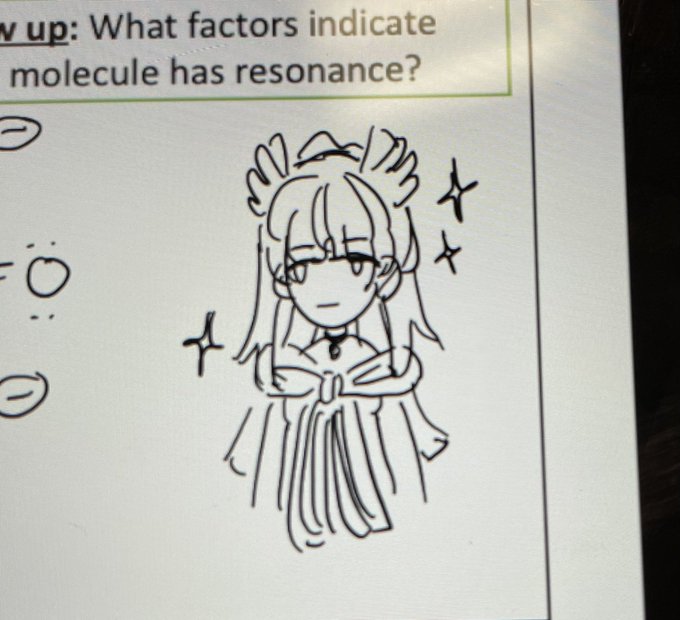 since i don't have any actual art you can keep having my chemistry doodles this is the only way i make it through my 50min lectures 