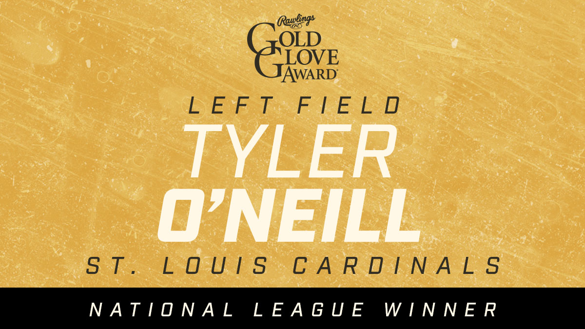 2021 Rawlings Gold Glove Award Winner - NL - Left Field: Tyler O'Neill #RawlingsGoldGloveAwards
