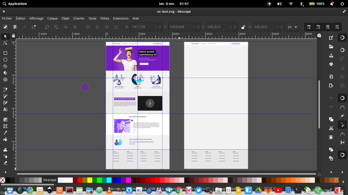 elkwaet's tweet photo. Ces dernières heures, nous essayions la dernière v8.0.5 de Lunacy (by @icons_8). On s'était amuser à cloner le design UI de @OpenClassrooms d'abord sous @Inkscape puis dans Lunacy afin d'évaluer les possibilités et options de création.
Cc #TgDesign #Wasexo: déjà testé? https://t.co/PyF8AEKfpL