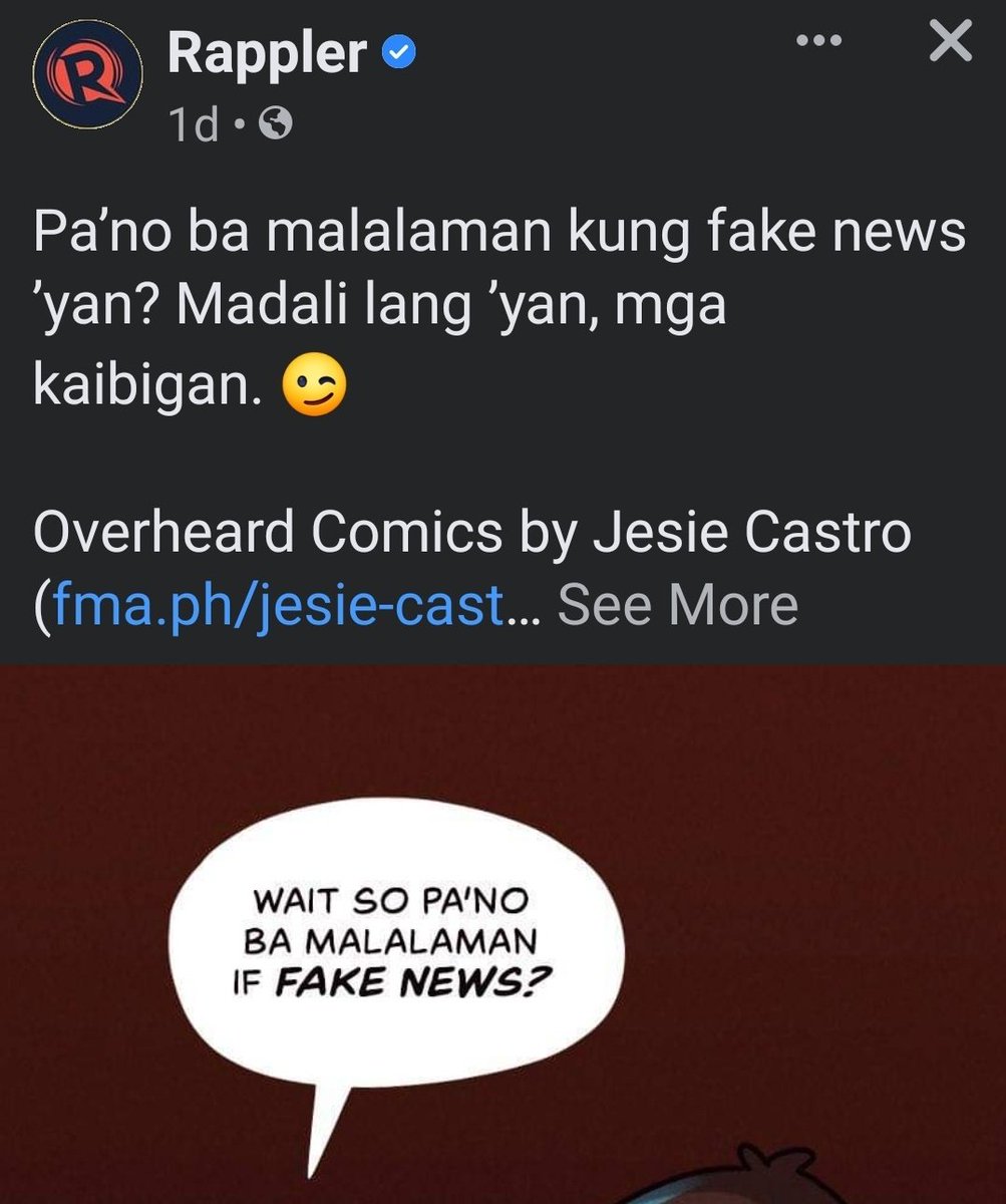 AlfredoGenom's tweet photo. Madali sagot dyan, @rapplerdotcom. Kung galing sainyo, fake news yan. 😁 https://t.co/ybkfLwxfPI