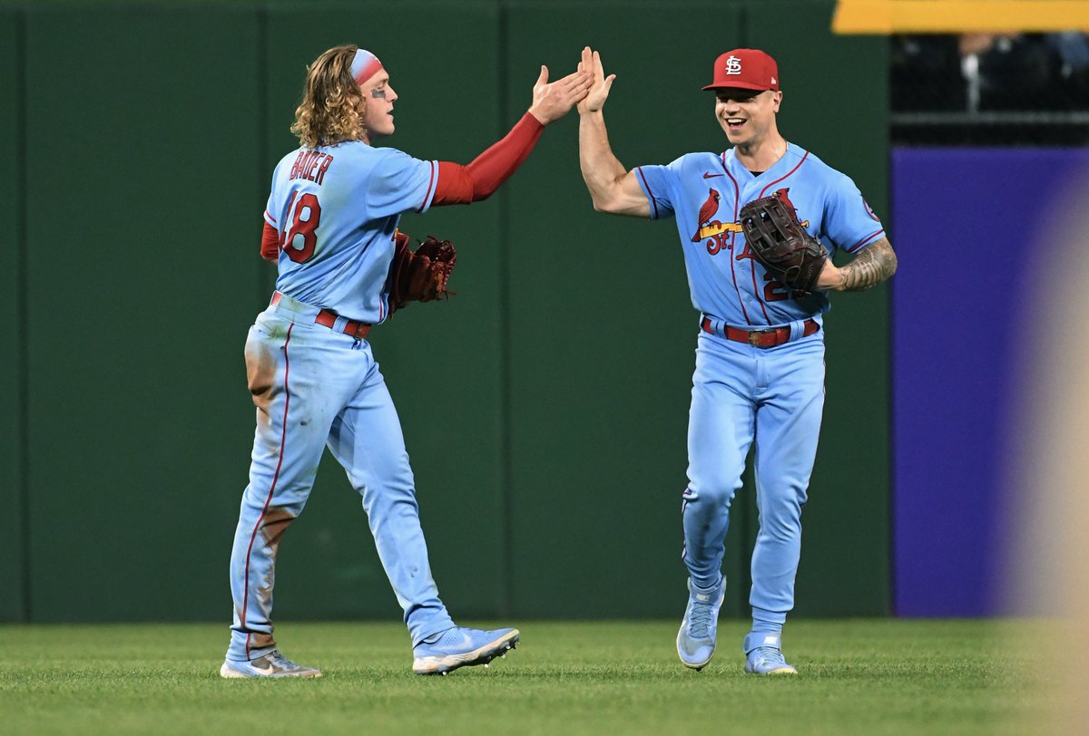 MLBStats's tweet photo. The @Cardinals are the first team ever with 5 Gold Glove winners in a single season. https://t.co/hUMh2XepuV