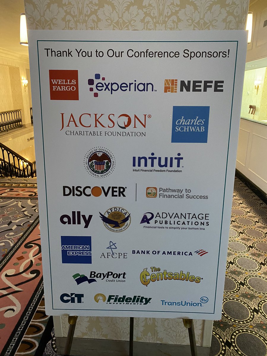 Reflecting on a fabulous day at the #jumpstartNEC with @JacksonFdn. Bravo to all the awesome financial education teachers and sponsors! Great conference @NatlJumpStart!