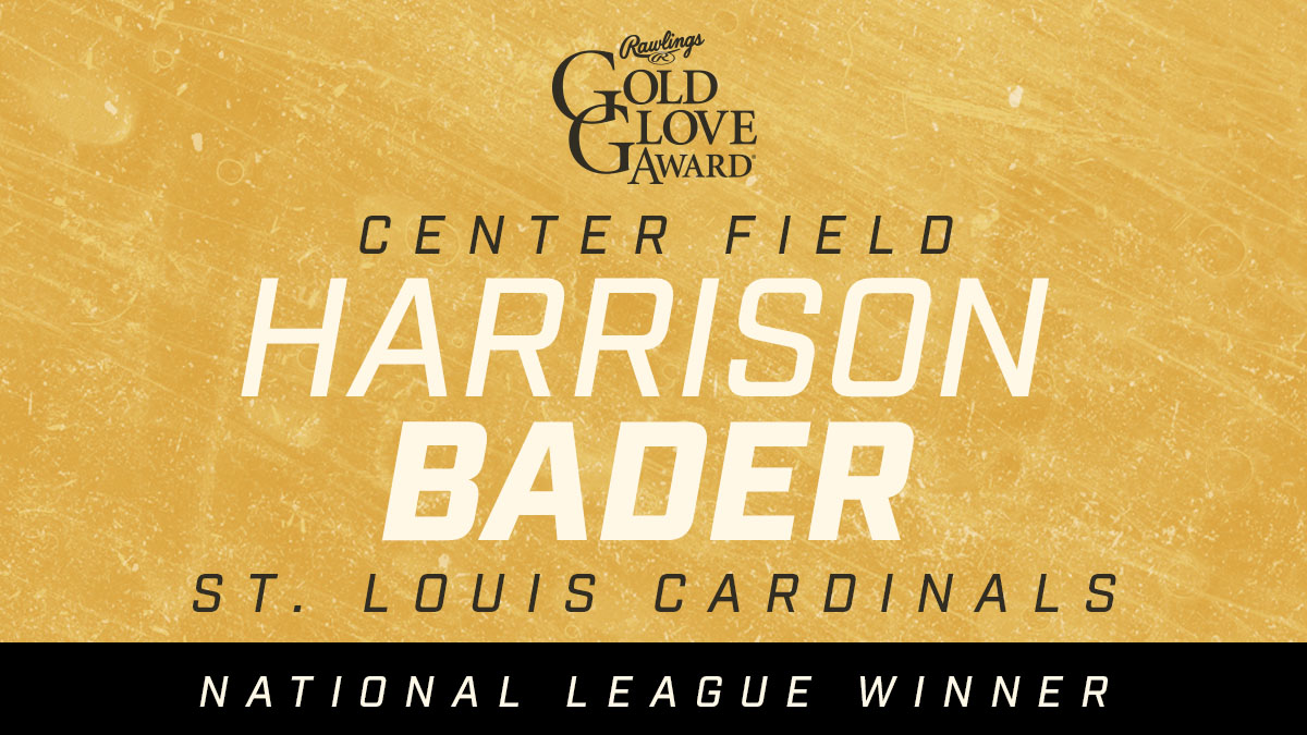 2021 Rawlings Gold Glove Award Winner - NL - Center Field: Harrison Bader #RawlingsGoldGloveAwards