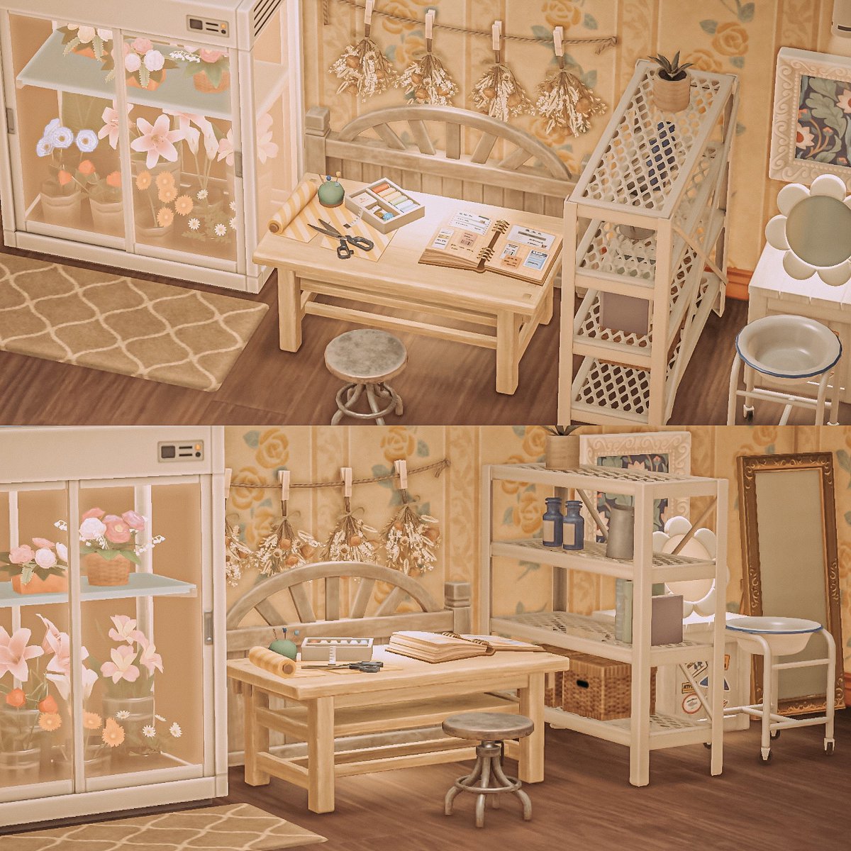 acnh interiors 🍃 tweet media